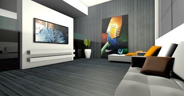 spatial apartment living room