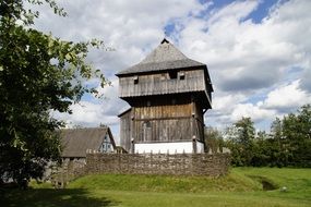 wooden knight's castle in Bach Ritterburg