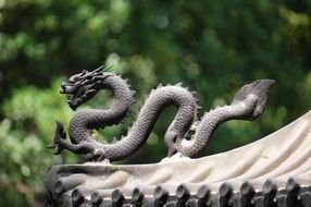 dragon on the roof as symbolism in china