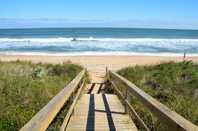 boardwalk on the beach