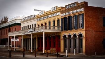 building facades in Sacramento, United States