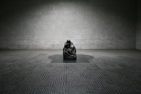 Black and white photo of the memorial for the fallen soldiers in the first world war, germany, Berlin, Neue Wache