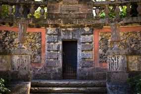 stone door in an ancient abandoned building