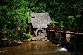 mill house in a beautiful green place