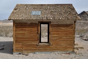 wooden shack in the countryside