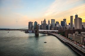 Brooklyn bridge in New York City