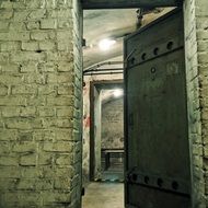 iron doors to the bomb shelter