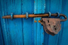 Rusty Blue Door