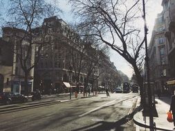 City Street in downtown view