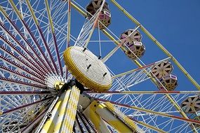 Ferris Wheel futuristic in amusement park