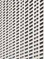 facade of a building with many windows