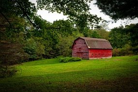 beautiful Red Barn Farm