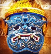 Clipart of colorful Giant Thailand statue