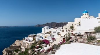 white buildings on the beach