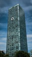 skyscraper with glass facade in munich