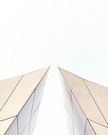 Abstract building Perspective, bottom view, illustration