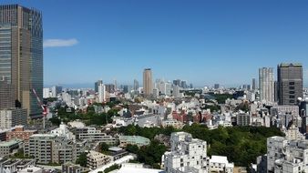 city with skyscrapers in japan