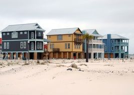 beach houses on the beach