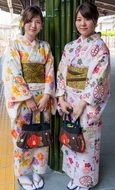 women in kimono in japan