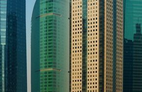 High modern skyscrapers in Hong Kong