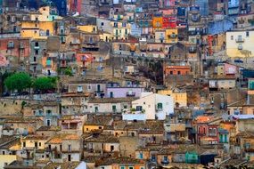 colorful old mediterranean town, Italy, Sicily