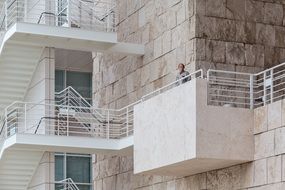 balconies in an apartment building