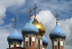 Domes of the church in RUssia