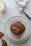 cookies on a white plate