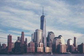 panorama of the world trade center in New York