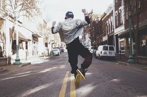 Hip Hop Dancer on a city street