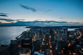 Cityscape at night