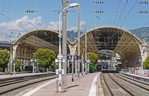 central station in a big city