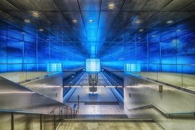 metro station interior, Germany, Hamburg