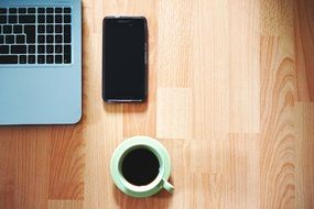 Office Table with coffee