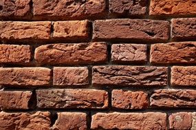 red brick wall as texture