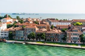 street along the canal in Venice