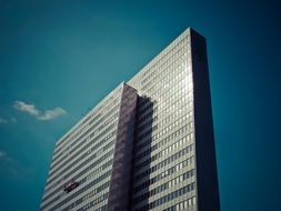 reflections in the modern skyscraper