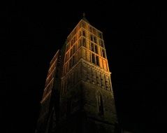 Picture of Church Tower in a dark