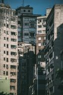 high-rise apartment buildings in city