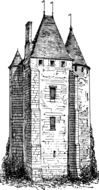 painted french tower