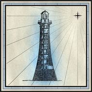 lighthouse on the mark