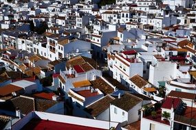 panoramic view of a village in spain
