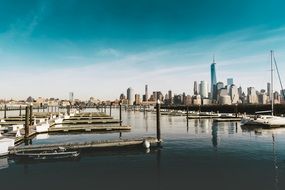 marina along the waterfront in New York