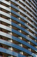 modern Building facade with Balconies