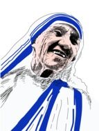 Mother Teresa drawing