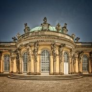 baroque Sanssouci park in Potsdam