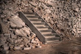 Concrete stairs construction