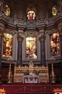 beautiful interior of a catholic church