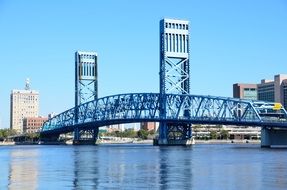 Blue Bridge over the water