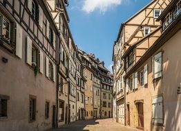 road near buildings in the old city